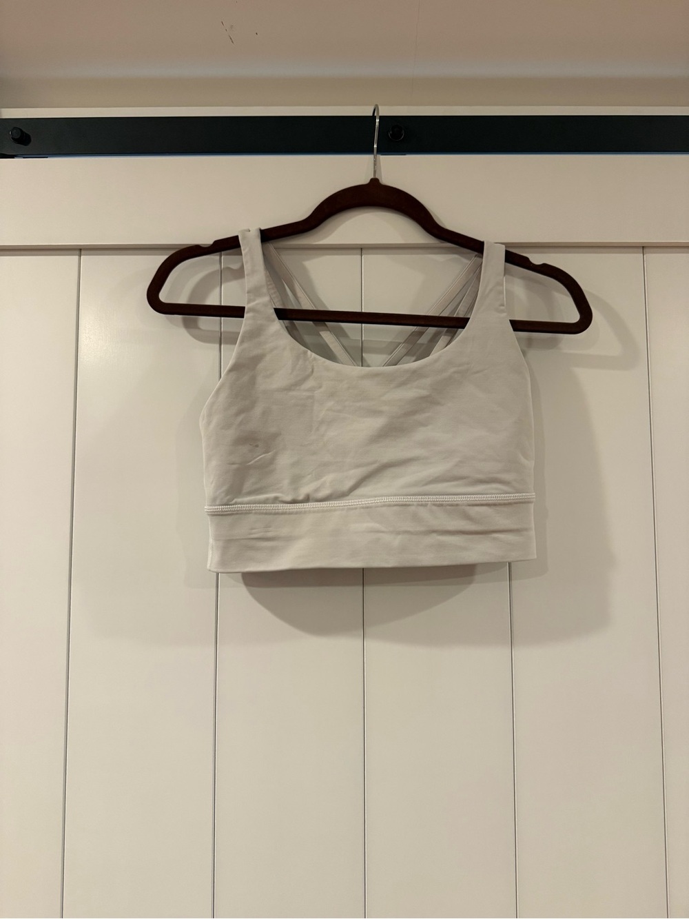 lululemon athletica bra has a spot on front